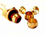 Sarı Pirinç Yüksüklü Dirsek 8mm - 3/8