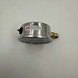 Manometre Gliserinli Alttan Çıkışlı Q63 - 0 - 1 + 1.5 Bar 1/4