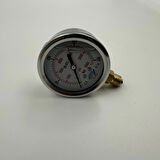 Ø 63 - 0 - 400 BAR 1/4 ALTTAN ÇIKIŞLI GLİSERİNLİ MANOMETRE