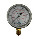 Ø 100 - 0 - 250 BAR 1/2 GLİSERİNLİ ALTTAN ÇIKIŞLI MANOMETRE