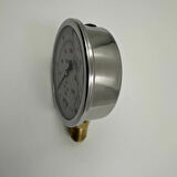 Ø 100 - 0 - 250 BAR 1/2 GLİSERİNLİ ALTTAN ÇIKIŞLI MANOMETRE