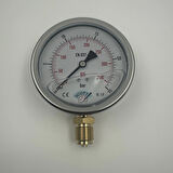 Q 100 - 0 - 25 BAR 1/2 GLİSERİNLİ ALTTAN ÇIKIŞLI MANOMETRE