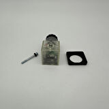 Pnömatik Valf Ventil Ledli Mini Soket 9.4mm 12 Ac/Dc