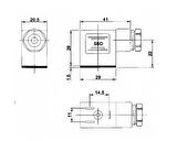 Pnömatik Valf Ventil Ledli Dar Soket 11mm 12 Ac/Dc