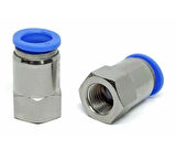 Pnömatik Dişi Rekor Bağlantı 12mm - 1/8