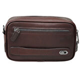 Guard Kristal Kahve Hakiki Deri Şifreli El Çantası Erkek / Kadın P1692