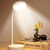 OLLEVRA Yuvarlak USBli Dokunmatik 3 Kademeli 360 Derece  Özel Göz Korumalı Led Lityum Masa Lambası