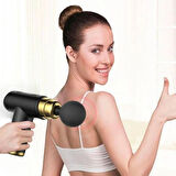 OLLEVRA 4 Başlıklı USB Şarj Olabilen Masaj Tabancası