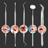 OLLEVRA 6 Parça Kutulu Ağız Bakımı Diş Bakım Seti Ağız Hijyen Takımı