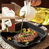 OLLEVRA Yağ Dökücü ve Spreyli Yağdanlık Cam Yağ Püskürtücü