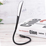 OLLEVRA USB Girişli Ledli 3 Kademeli Dokunmatik Masa Kitap Okuma Lambası Ledi Siyah