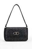 Pierre Cardin Monogram Siyah Kadın Omuz Çantası 05PC24Y509-PMN
