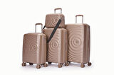 Benetton Trolley Valiz Şampanya Kabin Boy 14BNT8002-03-SMP