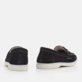 Hakiki Deri Saks Kadın Loafer