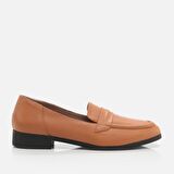 Hakiki Deri Taba Kadın Loafer