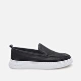 Hakiki Deri Siyah Erkek Loafer