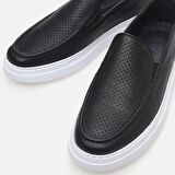 Hakiki Deri Siyah Erkek Loafer