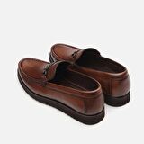 Hakiki Deri Kahve Erkek Loafer
