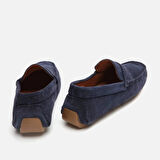 Hakiki Deri Lacivert Erkek Loafer