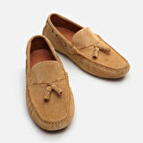 Hakiki Deri Camel Erkek Loafer