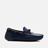 Hakiki Deri Lacivert Erkek Loafer