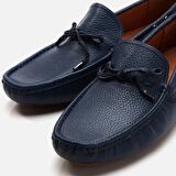 Hakiki Deri Lacivert Erkek Loafer