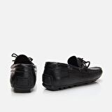Hakiki Deri Siyah Erkek Loafer