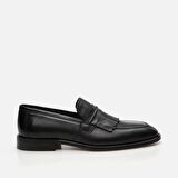 Hakiki Deri Siyah Erkek Loafer
