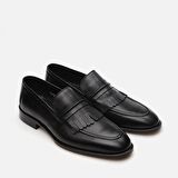 Hakiki Deri Siyah Erkek Loafer