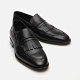 Hakiki Deri Siyah Erkek Loafer