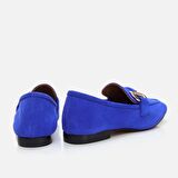 Hakiki Deri Saks Kadın Loafer