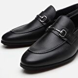 Hakiki Deri Siyah Erkek Loafer