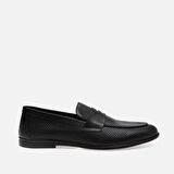 Hakiki Deri Siyah Erkek Loafer