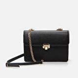 Hakiki Deri Siyah Kadın Çanta