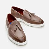 Hakiki Deri Kum Beji Erkek Loafer
