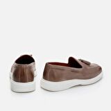 Hakiki Deri Kum Beji Erkek Loafer