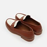 Hakiki Deri Taba Kadın Loafer