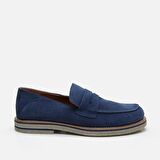 Hakiki Deri Lacivert Erkek Loafer