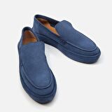 Hakiki Deri Lacivert Erkek Loafer