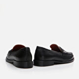 Hakiki Deri Siyah Kadın Loafer