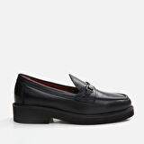Hakiki Deri Siyah Kadın Loafer