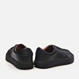 Hakiki Deri Siyah Erkek Günlük Ayakkabı