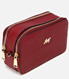 Kadın Deri Bordo Mini Çanta