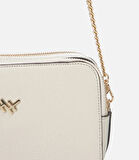 Kadın Deri Ekru Mini Çanta