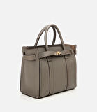 Kadın Deri Vizon Kilit Detaylı Omuz Çantası