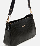 Kadın Deri Siyah Omuz Çantası