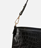 Kadın Deri Siyah Omuz Çantası