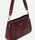Kadın Deri Bordo Omuz Çantası