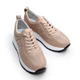 Hakiki Deri Vizon Kadın Spor Ayakkabı