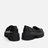 Siyah Yaya Kadın Loafer